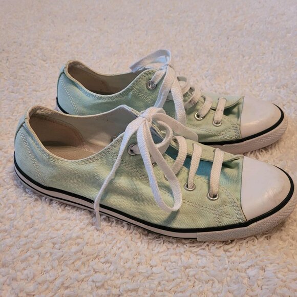 Women's Mint green Converse All Stars, Size 8 - Picture 1 of 9
